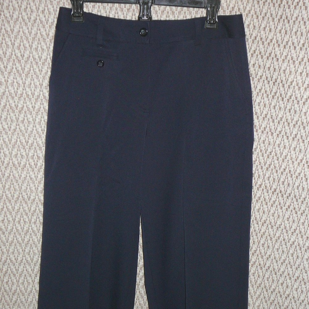 Talbots Capri Cropped Pants Navy Blue Size 8